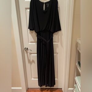 dressbarn Black Maxi jumpsuit Plus XL